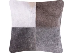 Dekokissen Kuhfell-Design Grau 45 X 45 Cm 2Er Set Nellad