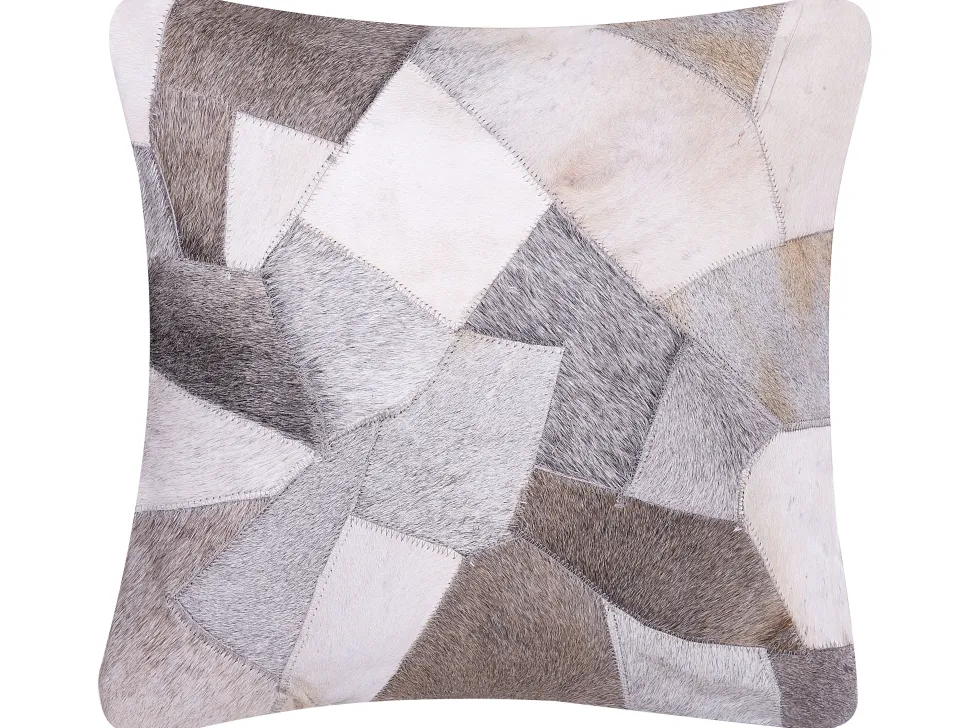 Dekokissen Kuhfell-Design Grau 45 X 45 Cm 2Er Set Neeloor