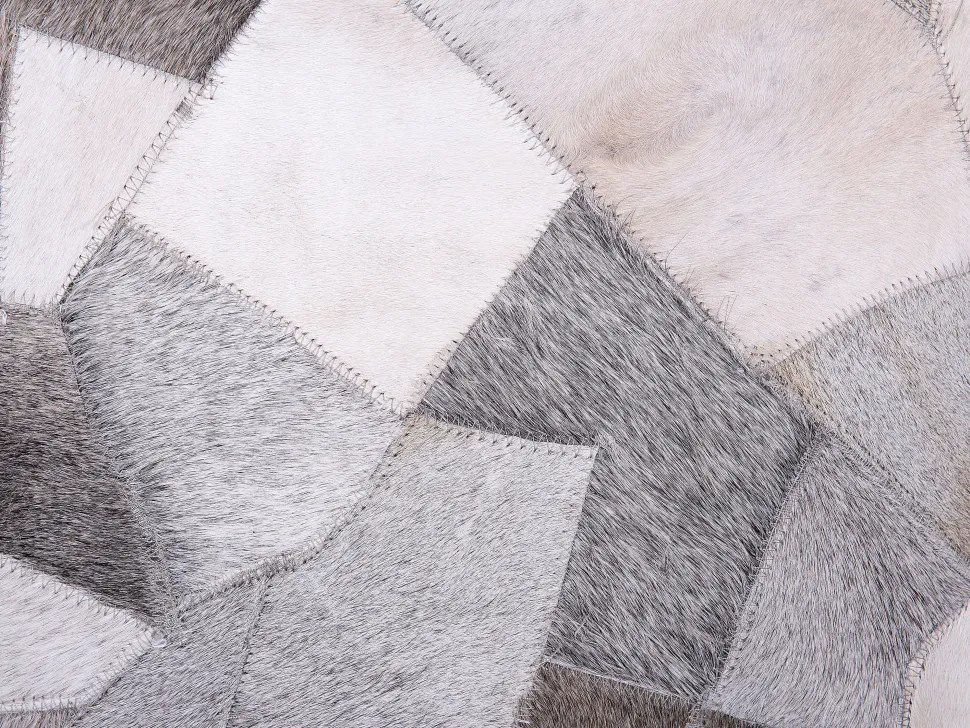 Dekokissen Kuhfell-Design Grau 45 X 45 Cm 2Er Set Neeloor