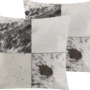 Dekokissen Kuhfell-Design Grau 45 X 45 Cm 2Er Set Marady