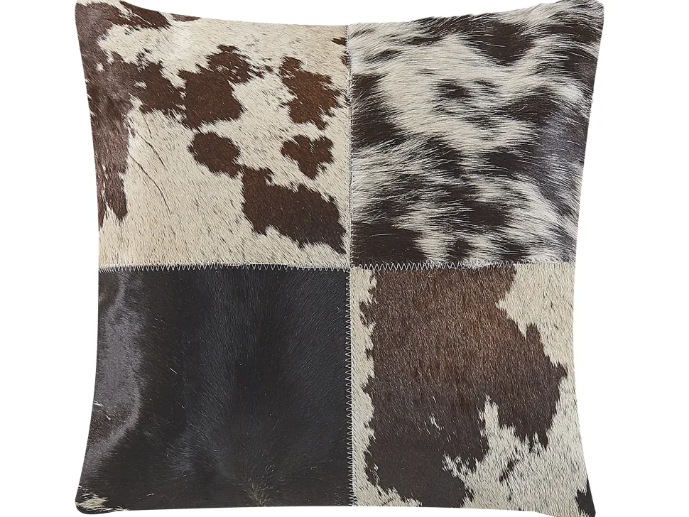 Dekokissen Kuhfell-Design Grau 45 X 45 Cm 2Er Set Marady