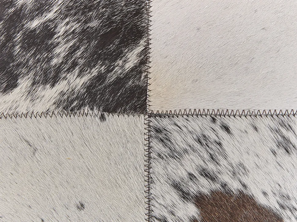 Dekokissen Kuhfell-Design Grau 45 X 45 Cm 2Er Set Marady