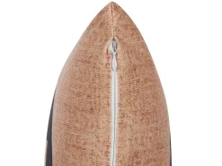 Dekokissen Kurbis-Motiv Samtstoff Beige 45 X 45 Cm 2Er Set Sebes