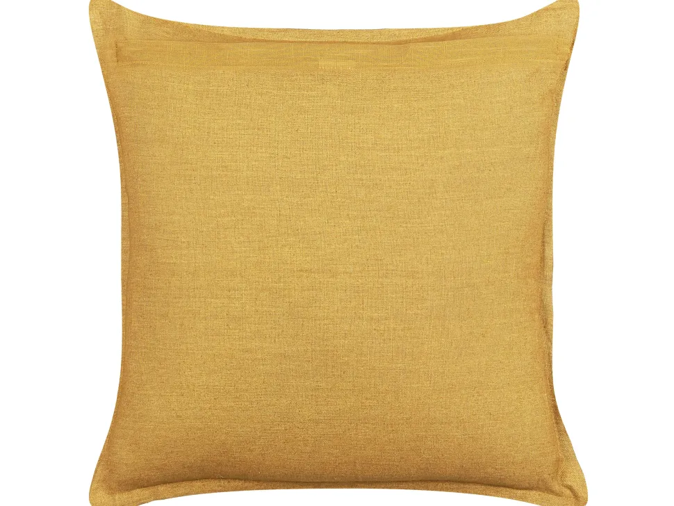 Dekokissen Leinen Gelb 45 X 45 Cm 2Er Set Sagina