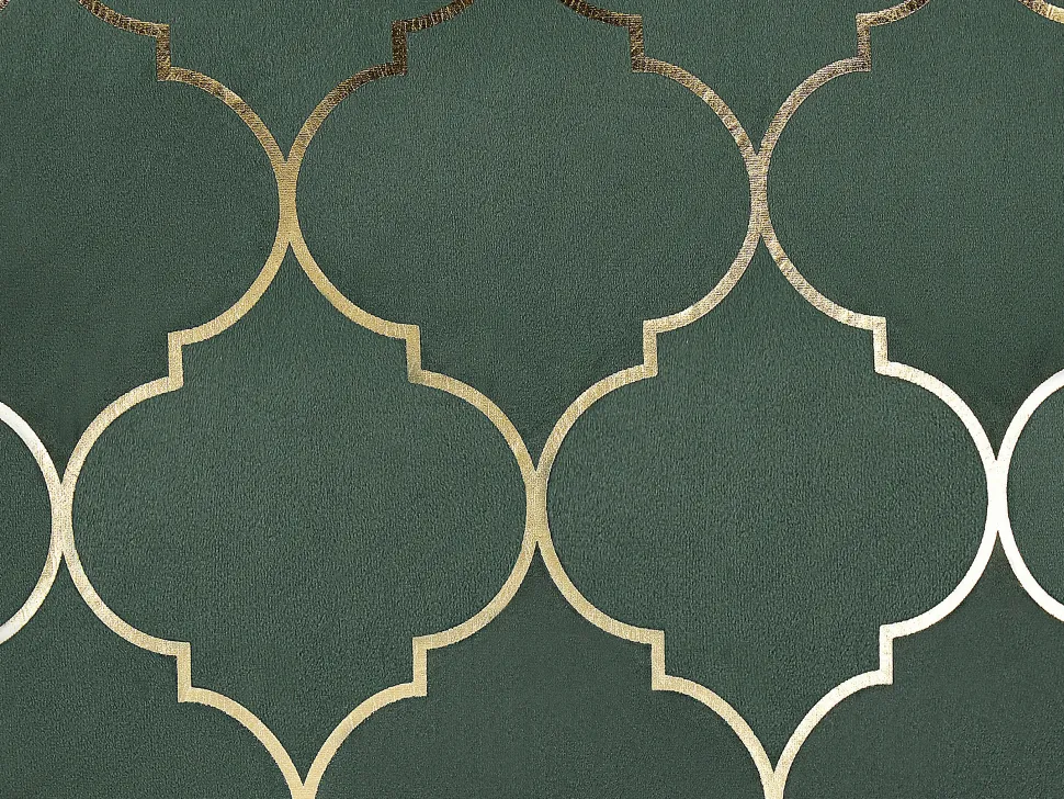 Dekokissen Marokkanisches Muster Dunkelgrun / Gold 45 X 45 Cm 2Er Set Alyssum