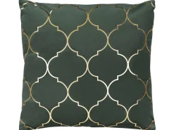 Dekokissen Marokkanisches Muster Dunkelgrun / Gold 45 X 45 Cm 2Er Set Alyssum