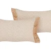 Dekokissen Mit Fransen Beige 30 X 50 Cm 2Er Set Boath