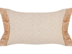 Dekokissen Mit Fransen Beige 30 X 50 Cm 2Er Set Boath