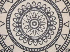 Dekokissen Mit Fransen Beige / Schwarz 45 X 45 Cm 2Er Set Geranium