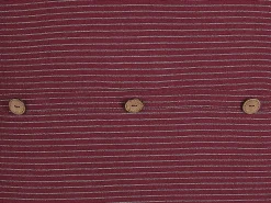 Dekokissen Mit Knopfen Streifenmuster Rot 43 X 43 Cm 2Er Set Campanula