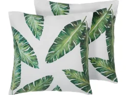 Dekokissen Mit Palmenblattern Dunkelgrun 45 X 45 Cm 2Er Set Dianella