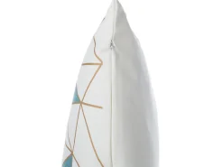 Dekokissen Netzmotiv Baumwolle Blau 45 X 45 Cm 2Er Set Clarkia