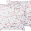 Dekokissen Netzmotiv Baumwolle Rosa 45 X 45 Cm 2Er Set Clarkia
