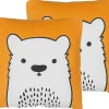 Dekokissen Orange Barmotiv 45 X 45 Cm 2Er Set Waranasi