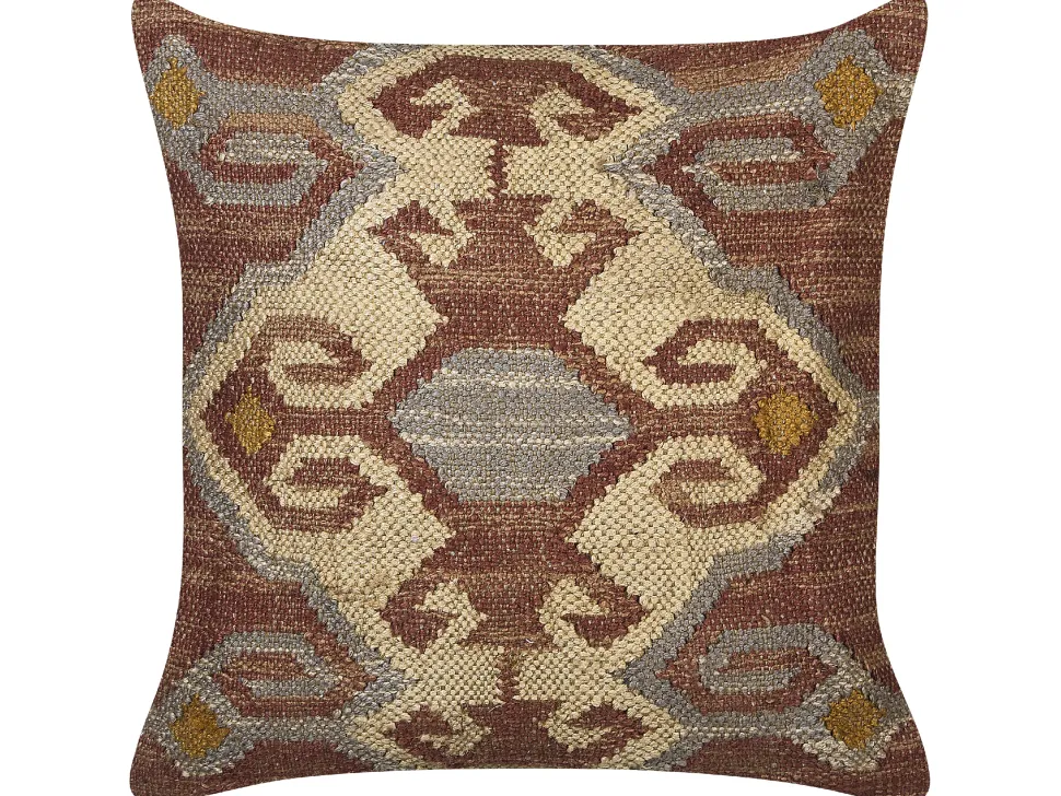 Dekokissen Orientalisches Muster Jute Mehrfarbig 45 X 45 Cm 2Er Set Urpad