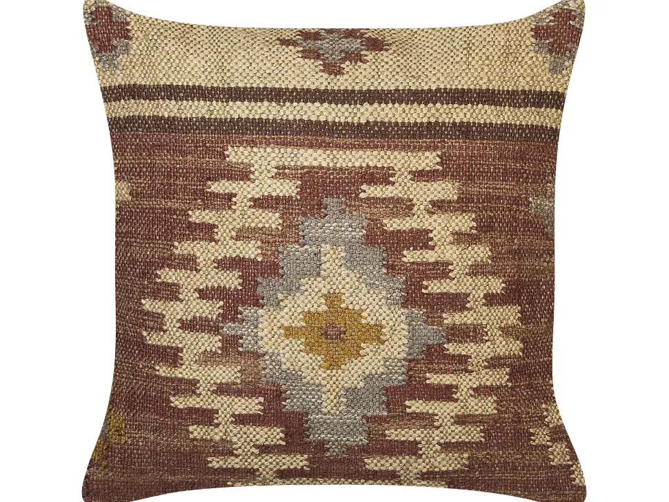 Dekokissen Orientalisches Muster Jute Mehrfarbig 45 X 45 Cm 2Er Set Beel