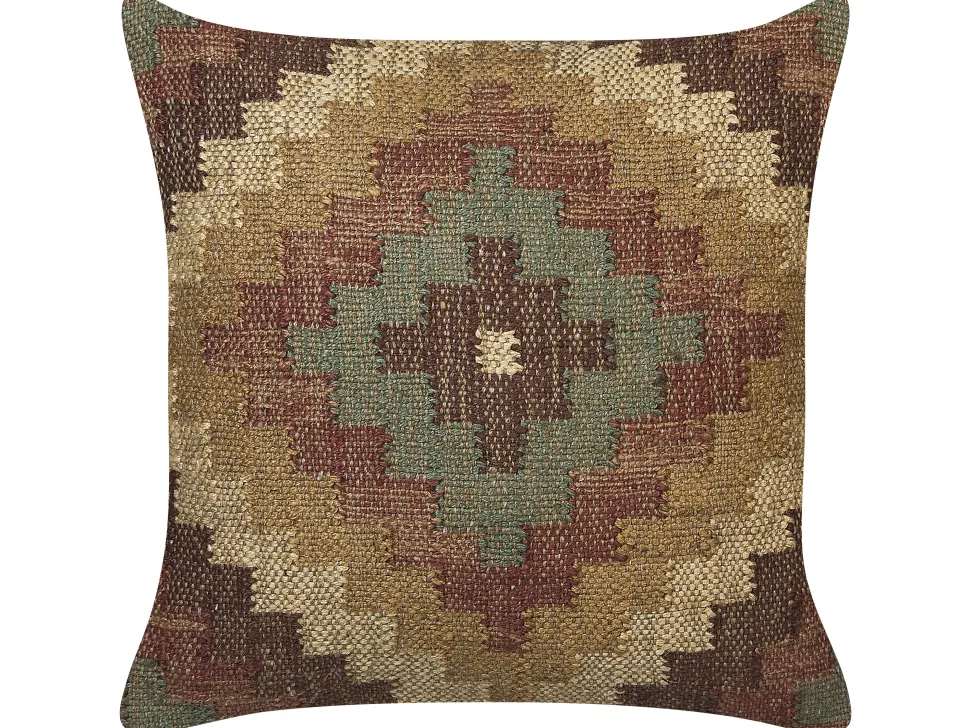 Dekokissen Orientalisches Muster Jute Mehrfarbig 45 X 45 Cm 2Er Set Maguri