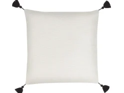 Dekokissen Paisleymuster Mit Fransen Beige / Grau 45 X 45 Cm 2Er Set Blechnum