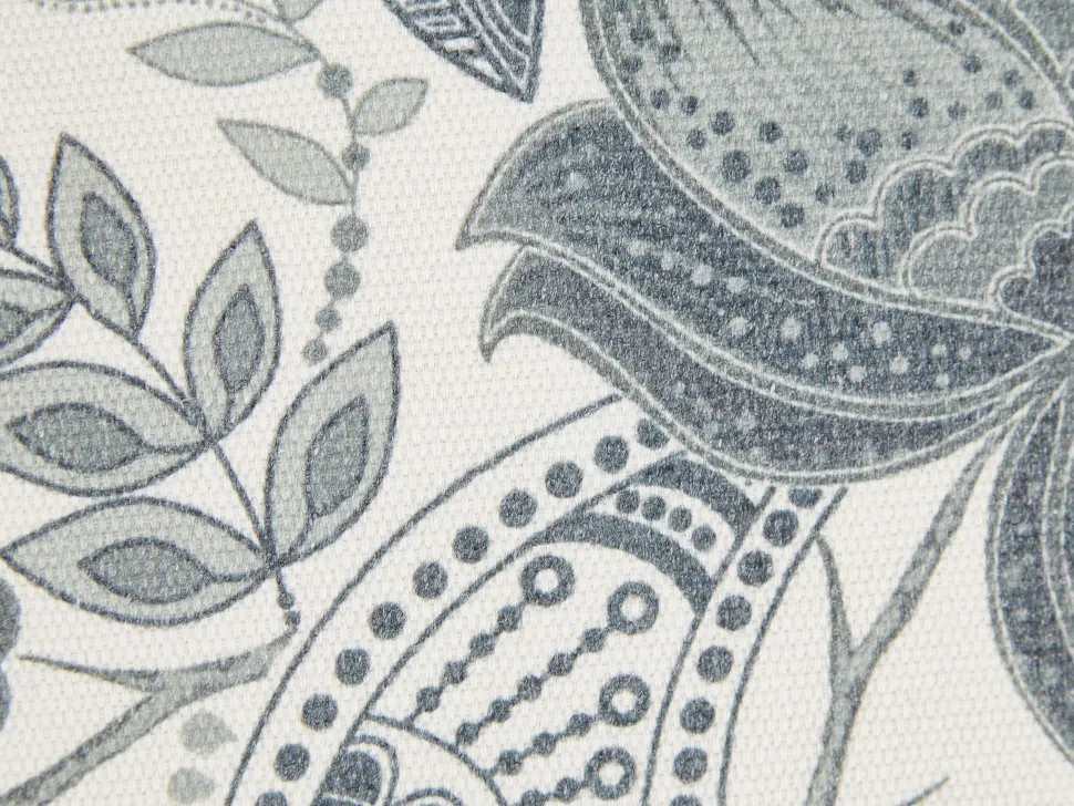 Dekokissen Paisleymuster Mit Fransen Beige / Grau 45 X 45 Cm 2Er Set Blechnum