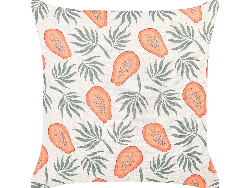 Dekokissen Papaya-Motiv Mehrfarbig 45 X 45 Cm 2Er Set Avens