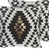 Dekokissen Rautenmuster Baumwolle Schwarz/Gold 45 X 45 Cm 2Er Set Coleus