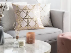 Dekokissen Rosa / Gold 45 X 45 Cm 2Er Set Cassia
