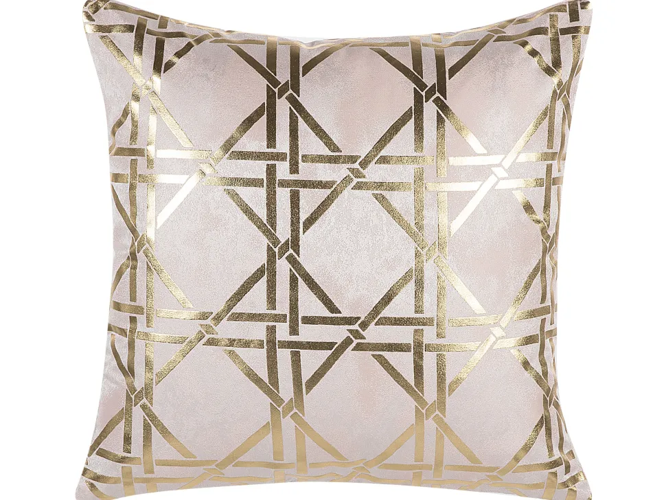 Dekokissen Rosa / Gold 45 X 45 Cm 2Er Set Cassia