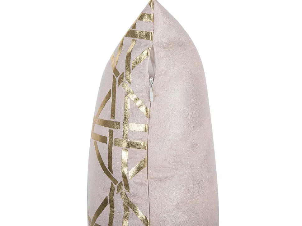 Dekokissen Rosa / Gold 45 X 45 Cm 2Er Set Cassia