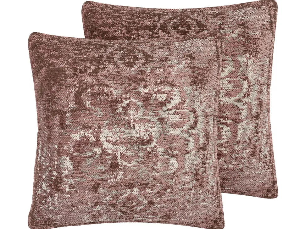 Dekokissen Rosa 45 X 45 Cm 2Er Set Vakayar