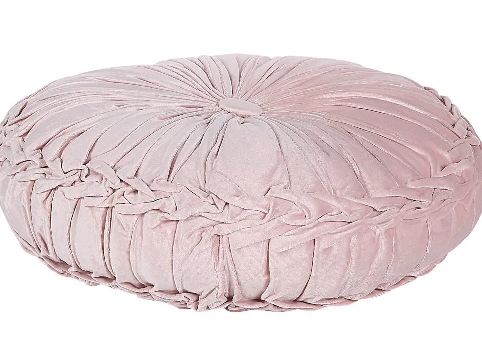 Dekokissen Rosa Mit Plissee 40 Cm Udala