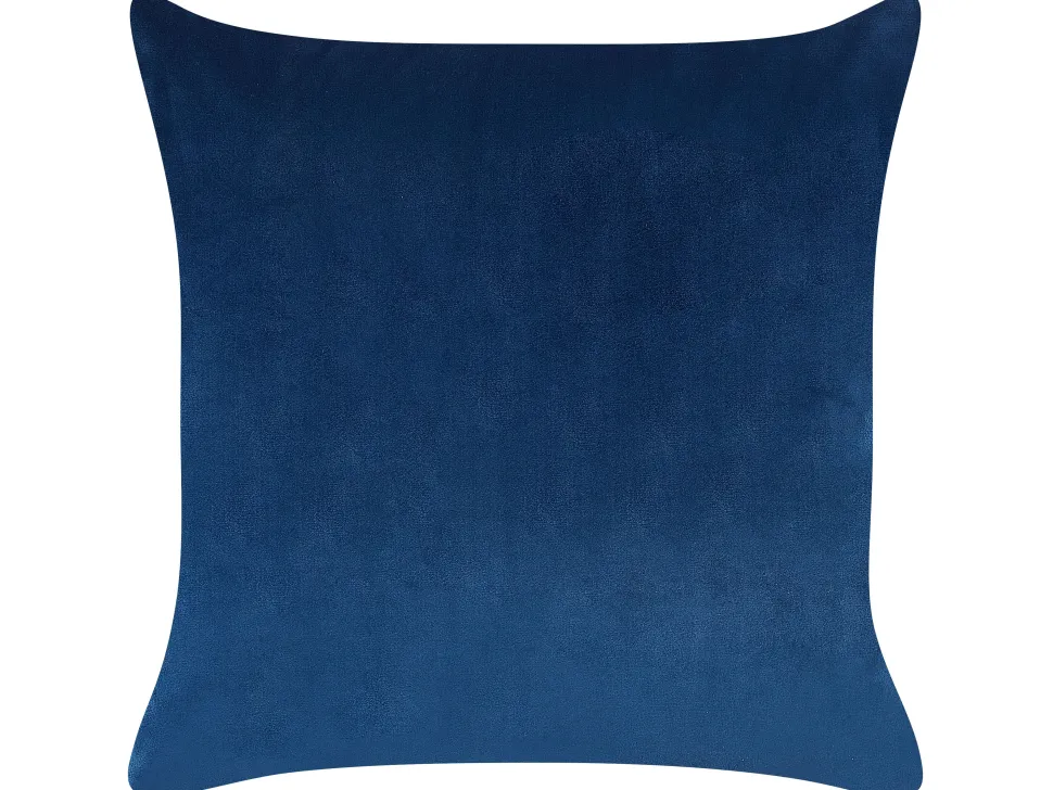 Dekokissen Samt Marineblau Tiermotiv 45 X 45 Cm 2Er Set Marula