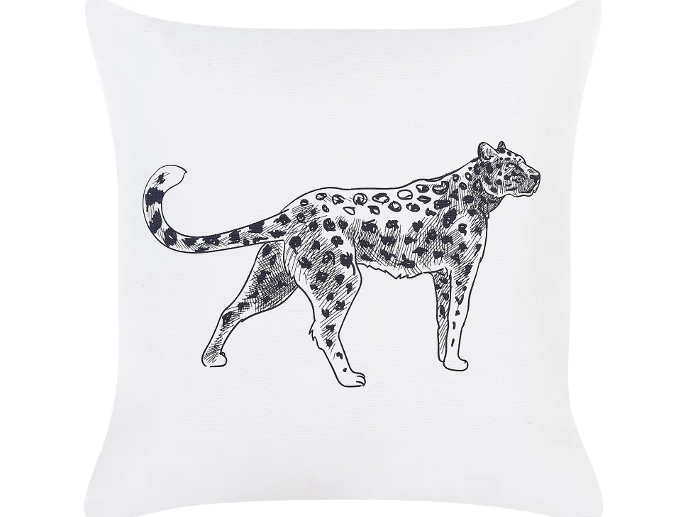 Dekokissen Samt Weis Tiermotiv 45 X 45 Cm 2Er Set Marula