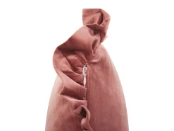 Dekokissen Samtstoff Rosa Mit Ruschen 42 X 42 Cm 2Er Set Kalanchoe
