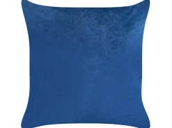 Dekokissen Schmetterlingsmuster Samtstoff Marineblau 45 X 45 Cm 2Er Set Yuzuri