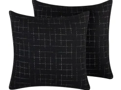 Dekokissen Schwarz 45 X 45 Cm 2Er Set Bellflower