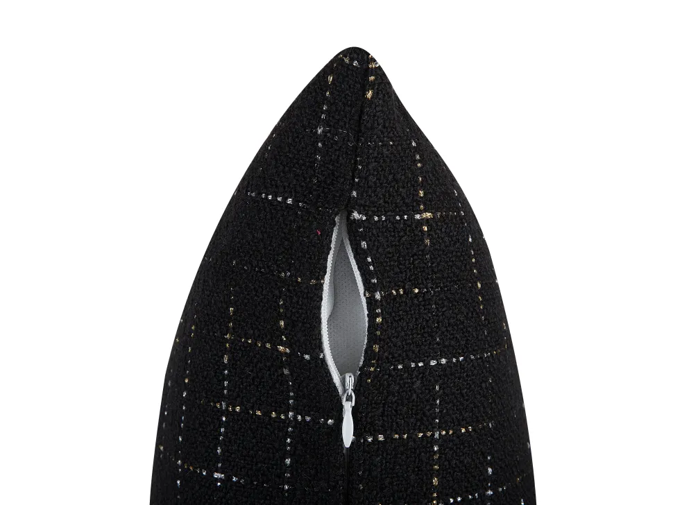 Dekokissen Schwarz 45 X 45 Cm 2Er Set Bellflower