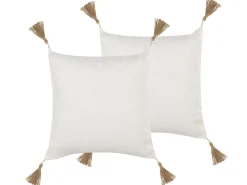 Dekokissen Spitze Beige Strukturiert 45 X 45 Cm 2Er Set Azalea