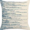 Dekokissen Streifenmuster Baumwolle Beige/Blau 45 X 45 Cm Rivina