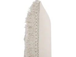 Dekokissen Streifenmuster Beige Bestickt 45 X 45 Cm 2Er Set Villur