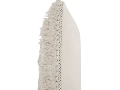 Dekokissen Streifenmuster Beige Bestickt 45 X 45 Cm Villur