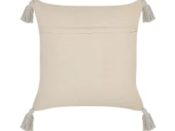 Dekokissen Streifenmuster Baumwolle Beige/Rot 45 X 45 Cm Euphorbia