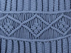 Dekokissen Strickmuster Blau 45 X 45 Cm 2Er Set Karatas