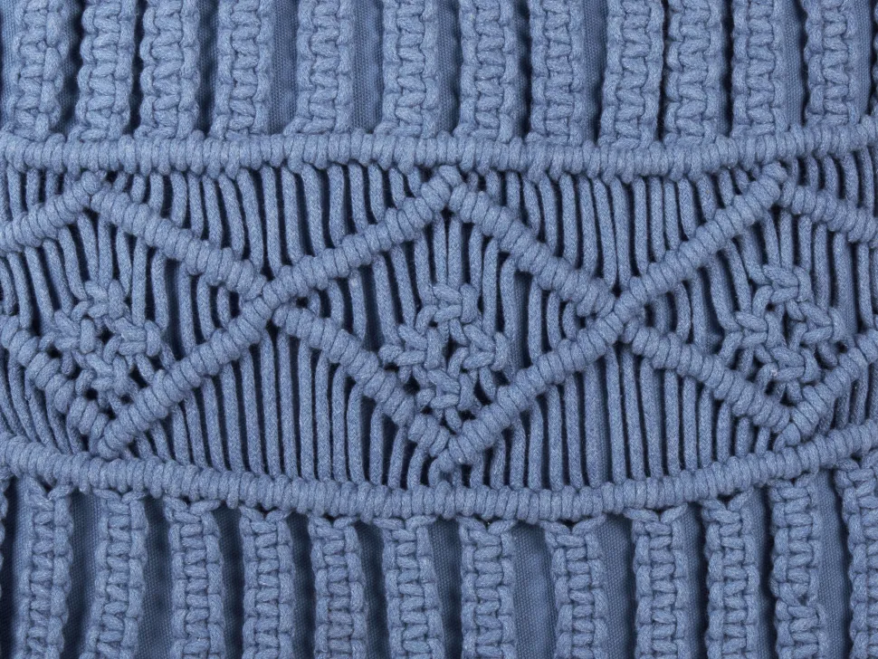 Dekokissen Strickmuster Blau 45 X 45 Cm 2Er Set Karatas