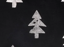 Dekokissen Tannenbaum-Motiv Samtstoff Schwarz 45 X 45 Cm 2Er Set Cupid