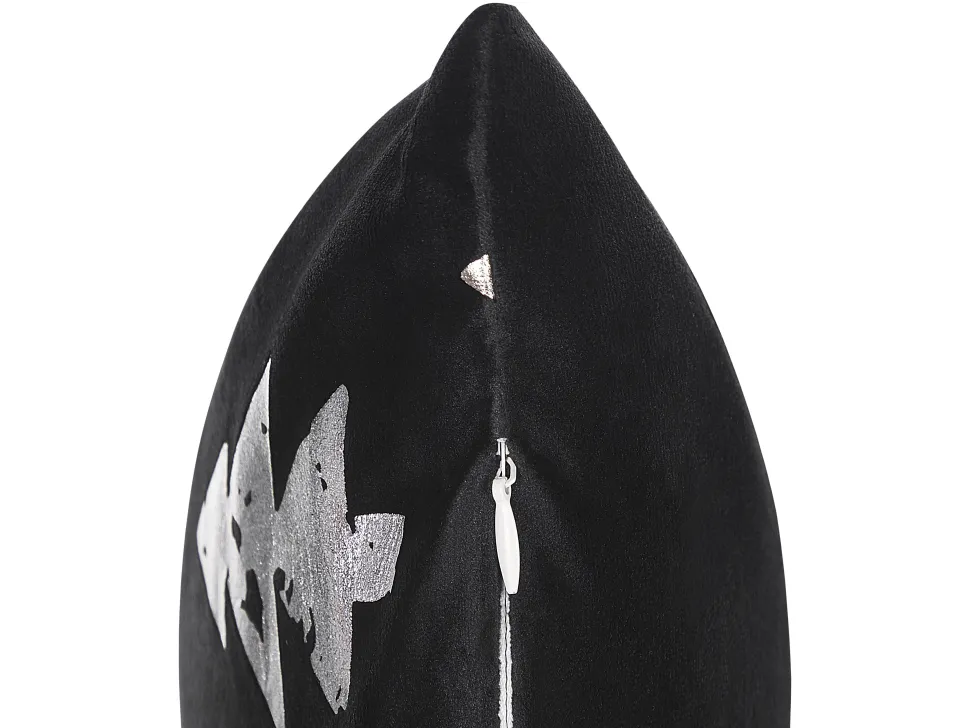 Dekokissen Tannenbaum-Motiv Samtstoff Schwarz 45 X 45 Cm 2Er Set Cupid
