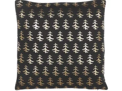 Dekokissen Tannenbaum-Motiv Baumwolle Schwarz 45 X 45 Cm 2Er Set Leroy