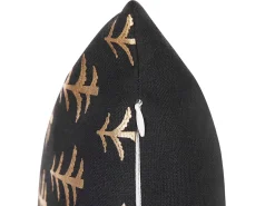 Dekokissen Tannenbaum-Motiv Baumwolle Schwarz 45 X 45 Cm 2Er Set Leroy