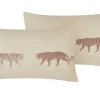Dekokissen Tiermotiv Beige 30 X 50 Cm 2Er Set Nierembergia
