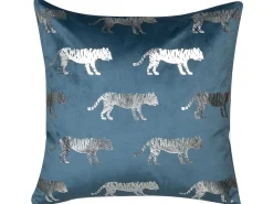 Dekokissen Tiermotiv Samtstoff Blau 45 X 45 Cm 2Er Set Bluebell