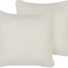 Dekokissen Weis 45 X 45 Cm 2Er Set Heliotrope